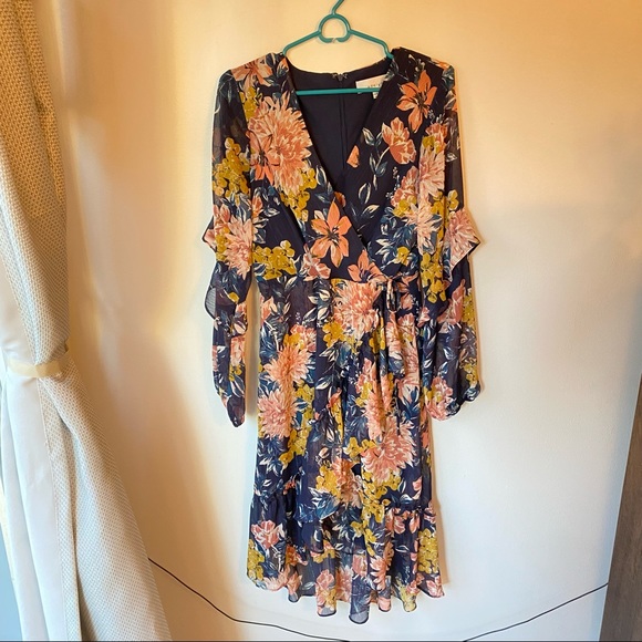 Lulus Alana Floral Ruffle Midi Dress - Picture 4 of 5